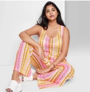 •new• WILD FABLE Open Knit Stripe Pants 3x